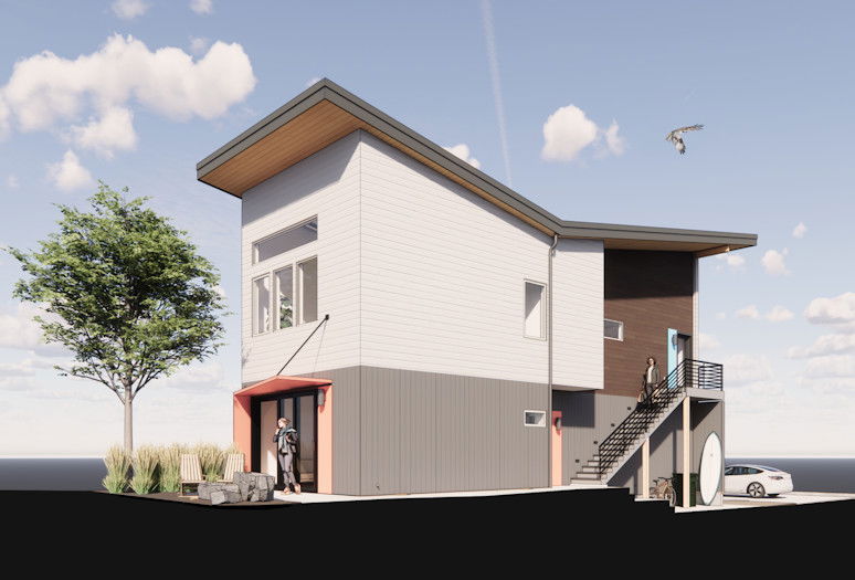 Hiatus Homes' 'Twinhomes will feature a 1-bedroom main residence, accessory dwelling unit with lofted sleeping area.