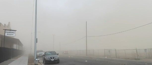 <i>KFSN via CNN Newsource</i><br/>Strong winds kicked up massive dust clouds across Central California on November 11