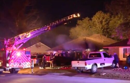 A family of five escaped to safety after a fire sparked early November 12 at a home in Moore.