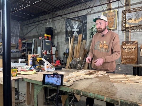 <i>WDJT via CNN Newsource</i><br/>Ike Wynter is a Milwaukee wood artist who is tapping into nostalgic memories to connect with millions across the country. Wynter is a self-described eco-sustainable wood artist and delusional optimist.