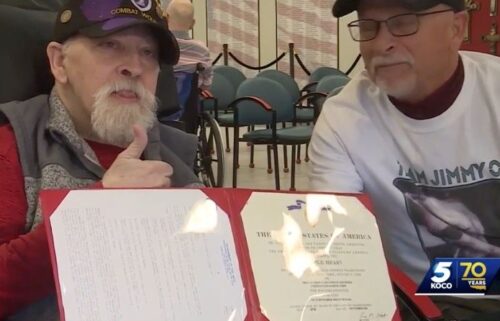 A Vietnam veteran in Norman received his Purple Heart on Veterans Day