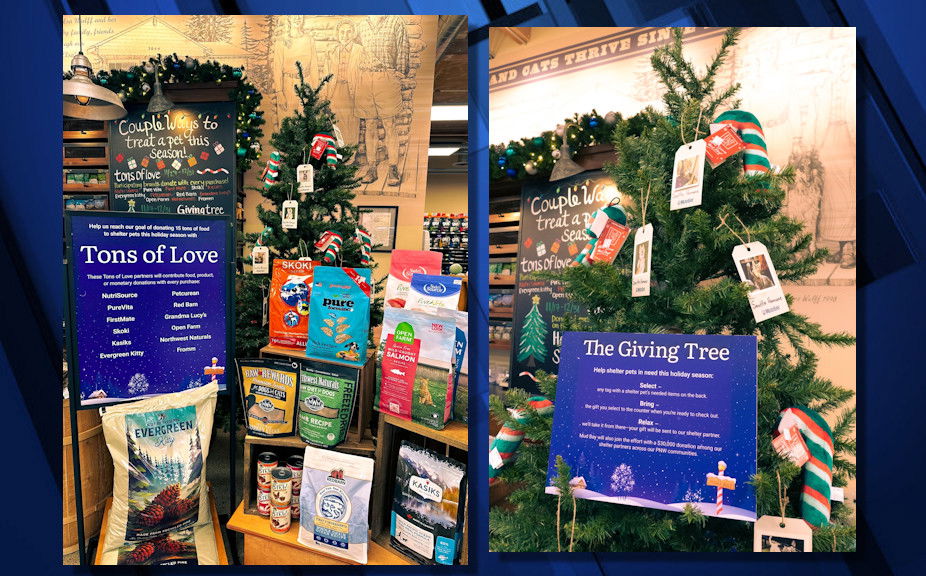 Two holiday donation campaigns at Mud Bay