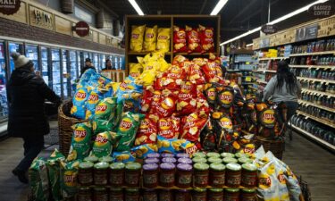 PepsiCo Inc.'s FritoLay branded products at a supermarket in Latham