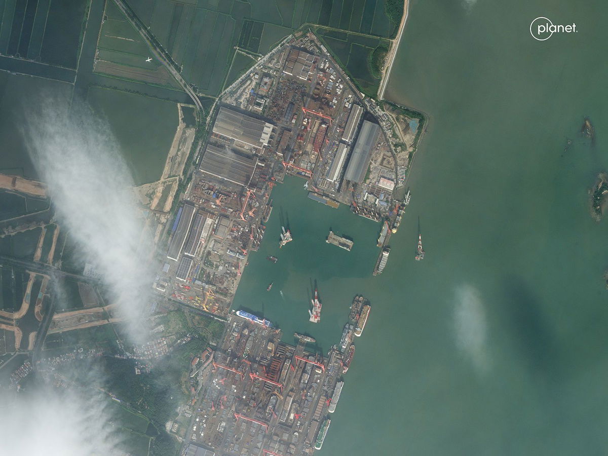 <i>Planet Labs PBC via CNN Newsource</i><br/>Another view of the satellite imagery captured on October 23