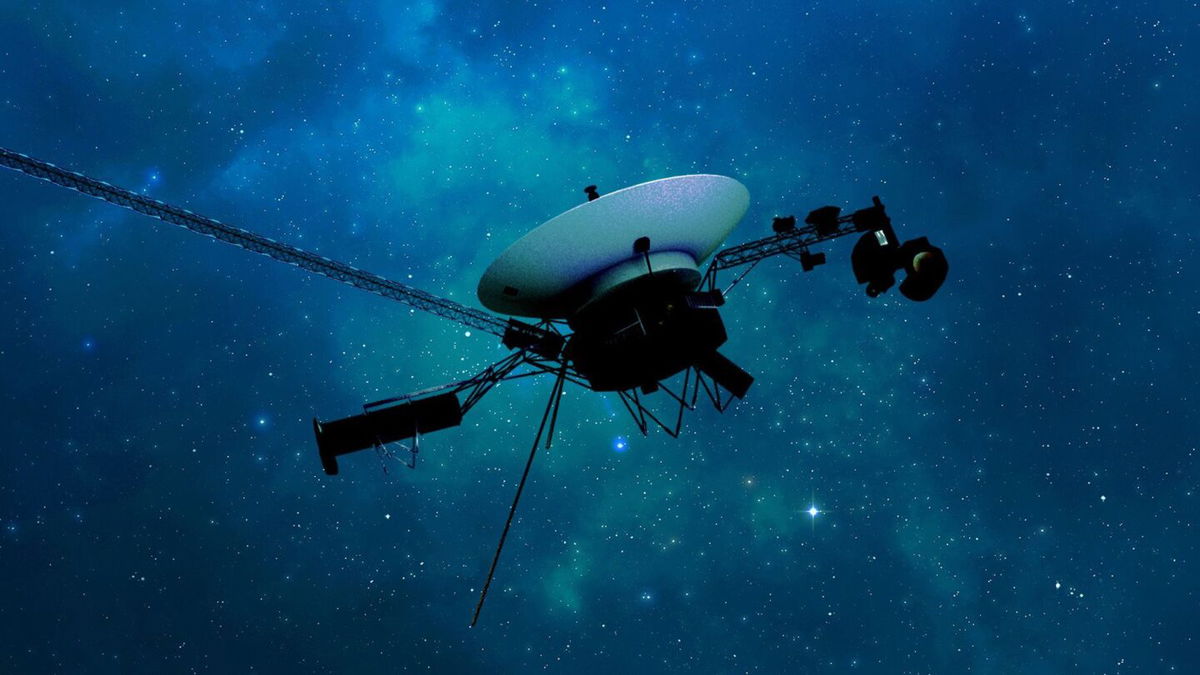 <i>NASA/JPL-Caltech via CNN Newsource</i><br/>NASA's Voyager 1 spacecraft is depicted in this artist's concept traveling through interstellar space