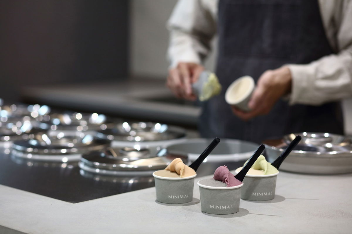 <i>MINIMAL via CNN Newsource</i><br/>Minimal's takeaway ice cream shop sits on the ground floor.