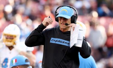 The Chargers are 5-3 in Harbaugh's debut season with the team.