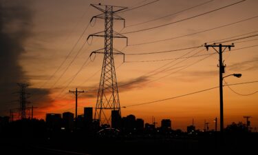 Electrical power lines cross the landscape in August near downtown Nashville.