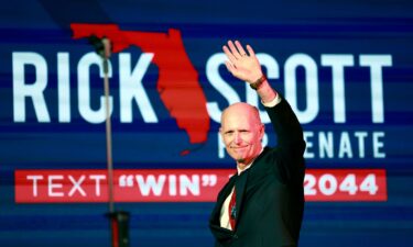 Sen. Rick Scott speaks during the Florida Freedom Summit at the Gaylord Palms Resort in November 2023 in Kissimmee