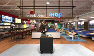 An interior rendering of the combined IHOP-Applebee's location in Texas.