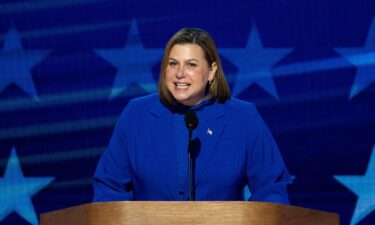 Rep. Elissa Slotkin speaks during the final night of the 2024 Democratic National Convention in Chicago on August 22.