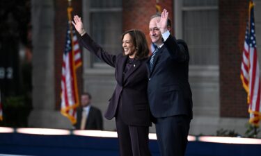 Vice President Kamala Harris and second gentleman Doug Emhoff at Howard University in Washington