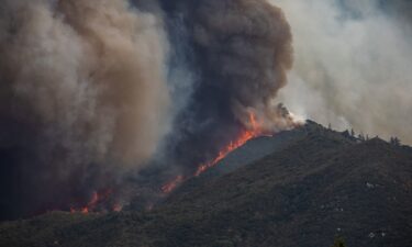 The Line Fire burned through the foothills of the San Bernardino Mountains in California