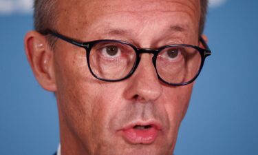 CDU leader Friedrich Merz gives a statement after Scholz sacked Lindner.