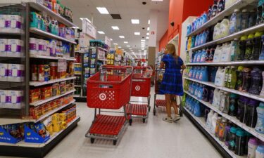 A customer shops at a Target store on May 20 in Miami