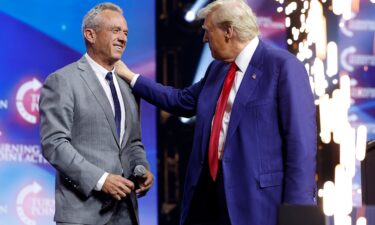 Republican presidential nominee President Donald Trump and Robert F. Kennedy Jr. are seen here on October 23 in Duluth