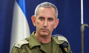 IDF spokesperson Daniel Hagari speaks to the press in Tel Aviv last month.