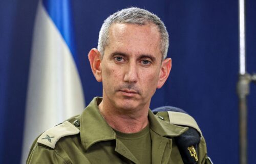 IDF spokesperson Daniel Hagari speaks to the press in Tel Aviv last month.