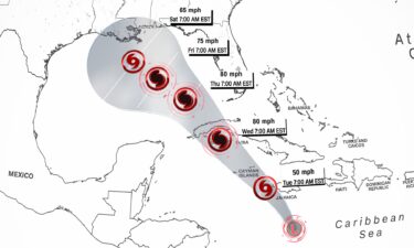 Track of Tropical Depression Eighteen as of morning on November 4. A rare November tropical threat could impact the United States over the weekend amid an unusual and relentless hurricane season that shows no signs of letting up.