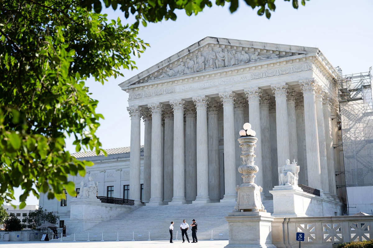 <i>Saul Loeb/AFP/Getty Images via CNN Newsource</i><br/>The US Supreme Court is seen on the first day of a new term on October 7 in Washington