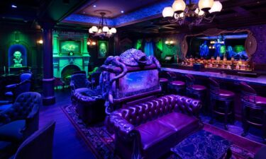 The Haunted Mansion Parlor caters to adults aboard the new Disney Treasure