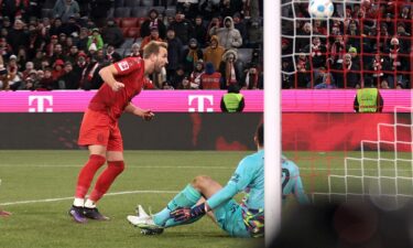 Kane completed his hat-trick with a header in added time.