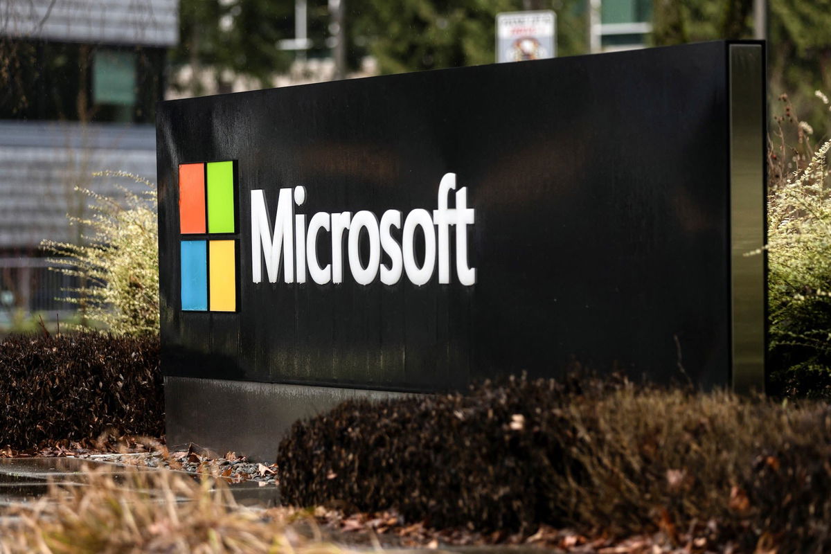 <i>Matt Mills McKnight/Reuters/File via CNN Newsource</i><br/>Microsoft signage is seen at the company's headquarters in Redmond