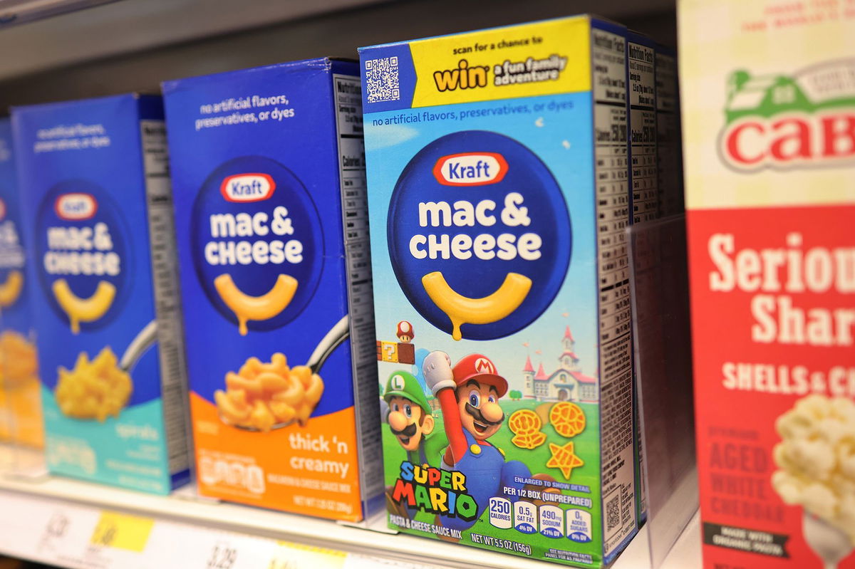 <i>Michael M. Santiago/Getty Images via CNN Newsource</i><br/>Kraft Mac & Cheese released new shapes targeted at young adults.