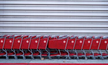 Shopping carts outside of a Target store in Emeryville