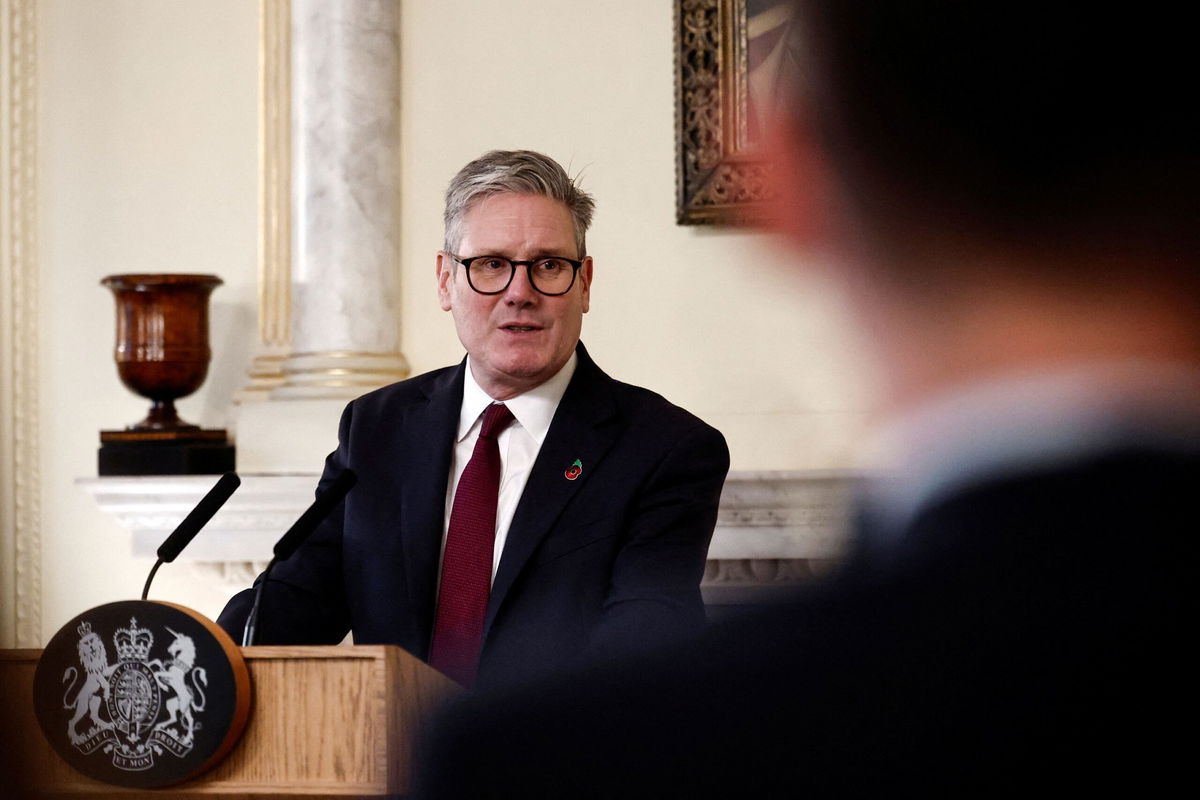 <i>Benjamin Cremel/Reuters via CNN Newsource</i><br/>Britain's Prime Minister Keir Starmer hosts a reception for teachers and teaching assistants at 10 Downing Street