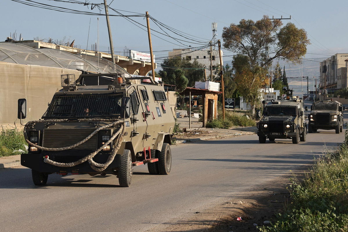 <i>Zain Jaafar/AFP/Getty Images via CNN Newsource</i><br/>Israeli forces raid El Far'a camp