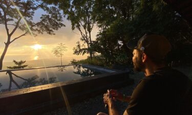 A peaceful moment for Deitrick Bates in Puntarenas