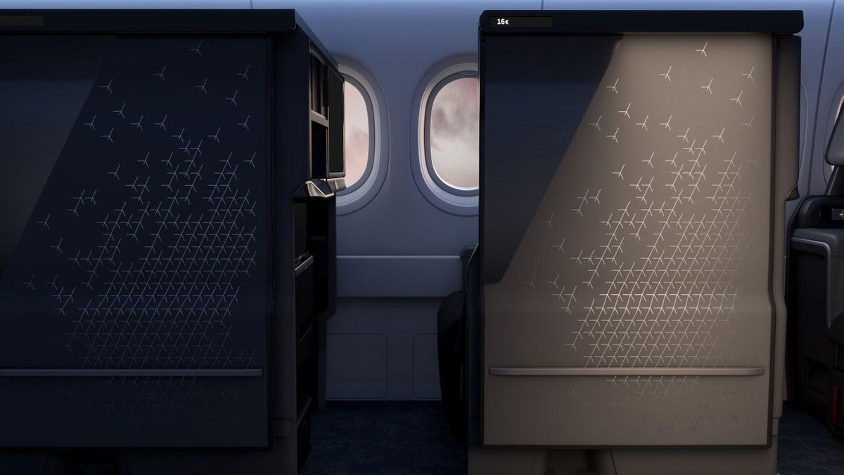 <i>Singapore Airlines via CNN Newsource</i><br/>Singapore Airlines is installing new long-haul cabin products on its A350-900 aircraft. Pictured is its new business-class seat