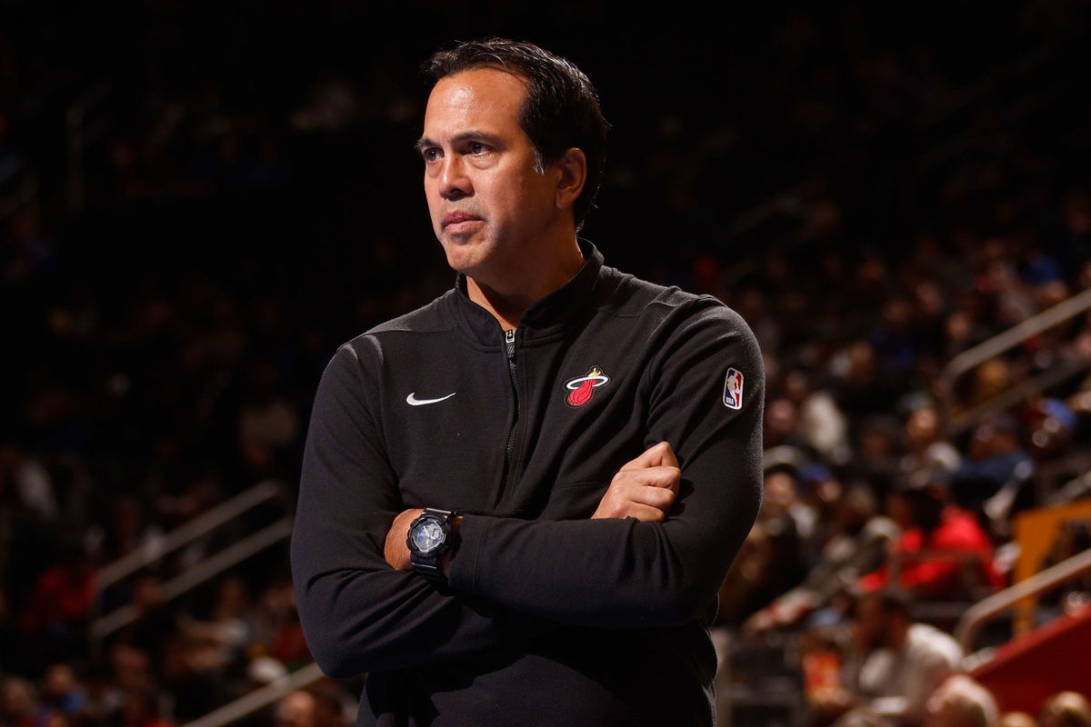 <i>Brian Sevald/NBAE/Getty Images via CNN Newsource</i><br/>Miami Heat head coach Erik Spoelstra cost his team against the Detroit Pistons.