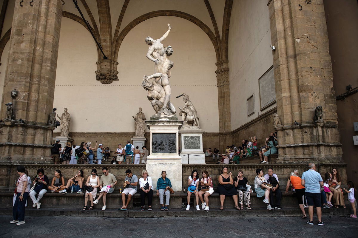 <i>Ivan Romano/Getty Images via CNN Newsource</i><br/>Authorities in Florence say the city has attracted 7.8 million visitors so far in 2024.