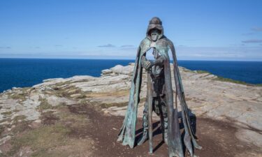 The myth of King Arthur has fascinated much of the world for centuries -- so much so that this statue alluding to the legendary king was erected at Tintagel Castle in 2016.