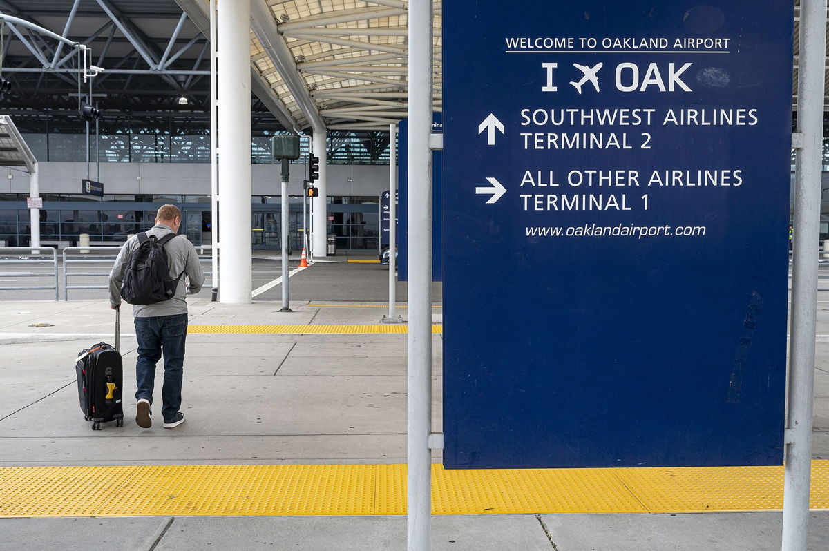 <i>David Paul Morris/Bloomberg/Getty Images via CNN Newsource</i><br/>Oakland's airport name change has been blocked for now.