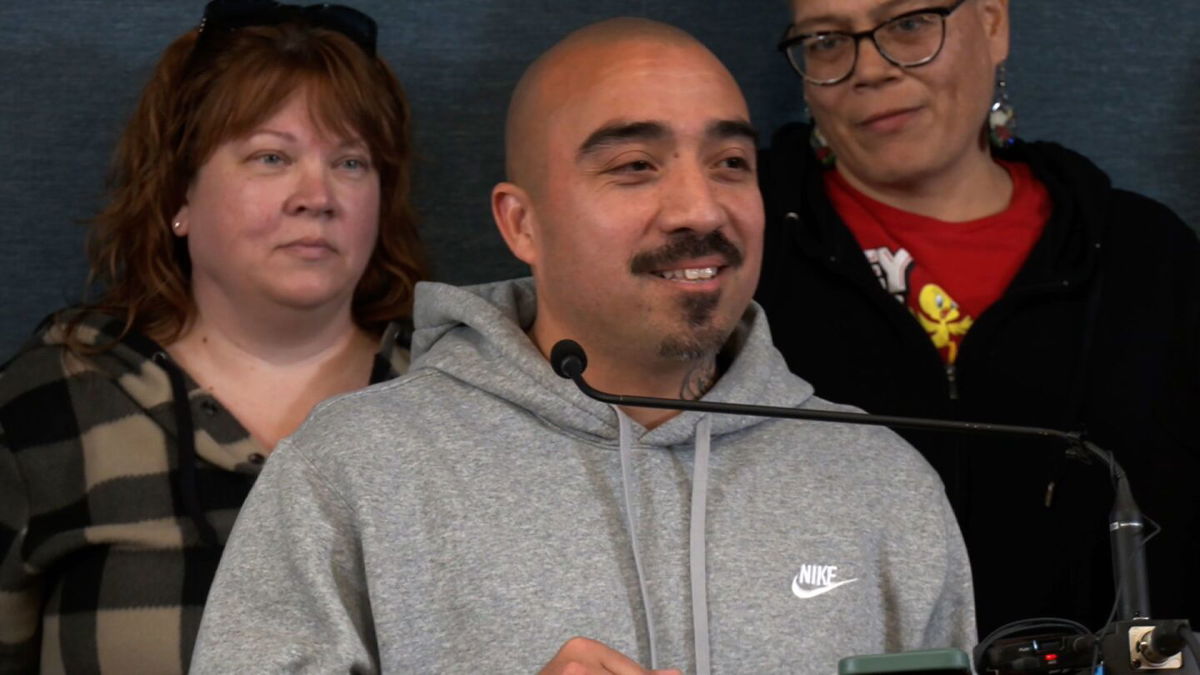 <i>WCCO via CNN Newsource</i><br/>Edgar Barrientos-Quintana speaks during a press conference in Minneapolis