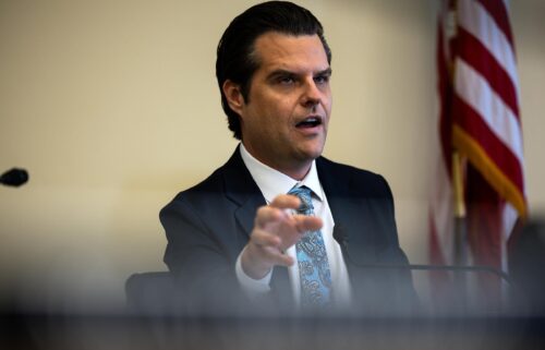 Rep. Matt Gaetz speaks on Capitol Hill on July 23