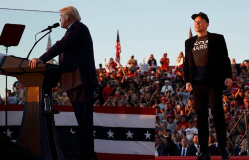 Elon Musk steps onto stage as Republican presidential nominee