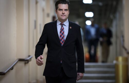 Rep. Matt Gaetz at the Capitol on October 9