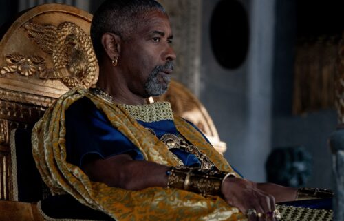 Denzel Washington plays Macrinus in "Gladiator II" from Paramount Pictures.