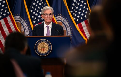 Federal Reserve Chair Jerome Powell speaks at a news conference in Washington