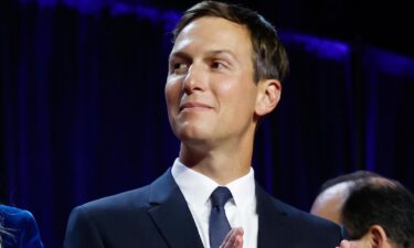 Jared Kushner arrives as President-elect Donald Trump speaks during an election night event at the Palm Beach Convention Center on November 6 in West Palm Beach