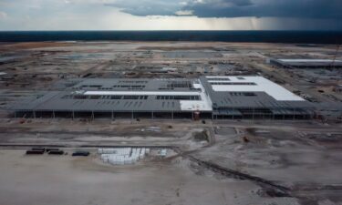 The Hyundai electric vehicle assembly and battery plant — photographed while under construction in Ellabell