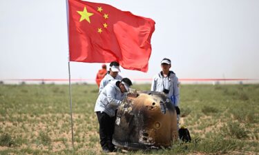 The Chang'e-6 probe's return capsule