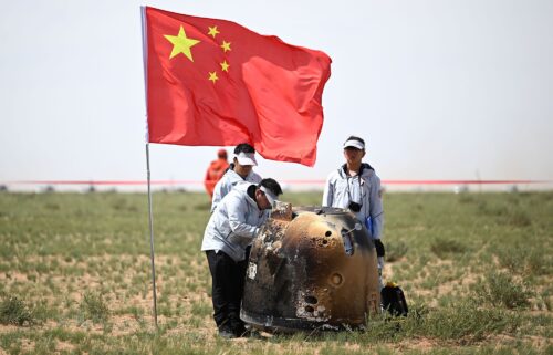 The Chang'e-6 probe's return capsule