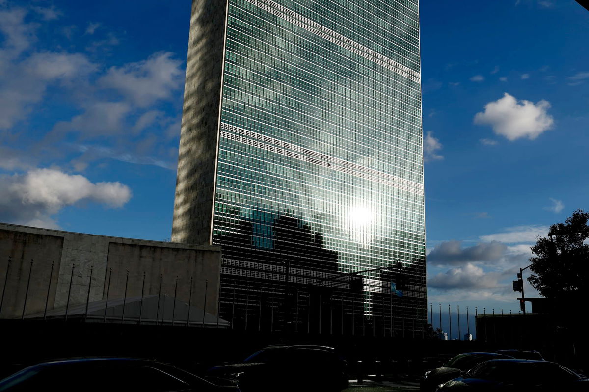 <i>John Lamparski/NurPhoto/AP/File via CNN Newsource</i><br/>Exterior of the UN building is seen during a Security Council meeting on September 30