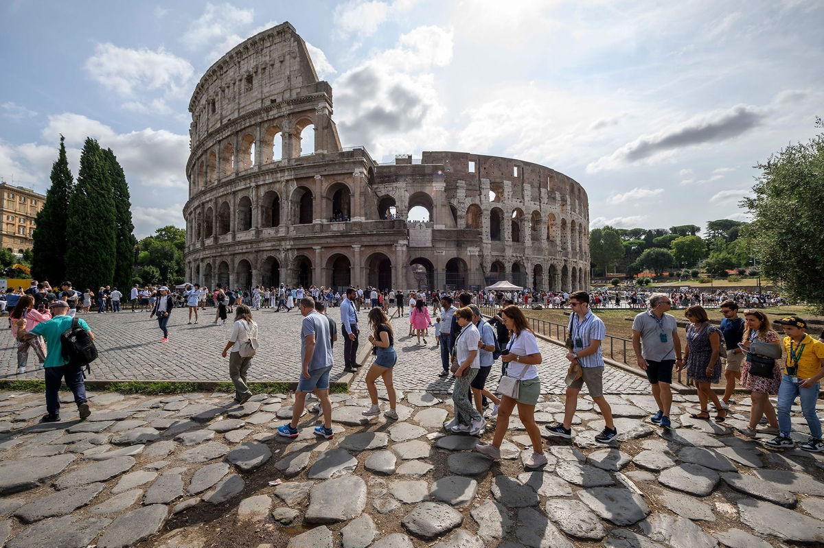 <i>Antonio Masiello/Getty Images via CNN Newsource</i><br/>Airbnb is offering customers the chance to take part in gladiator-style battles in Rome's Colosseum.