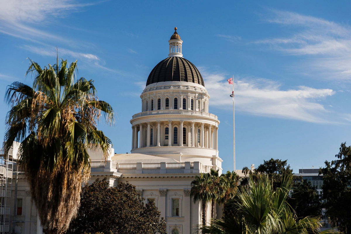 <i>Juliana Yamada/AP via CNN Newsource</i><br/>The dome is photographed at the California State Capitol on August 5 in Sacramento